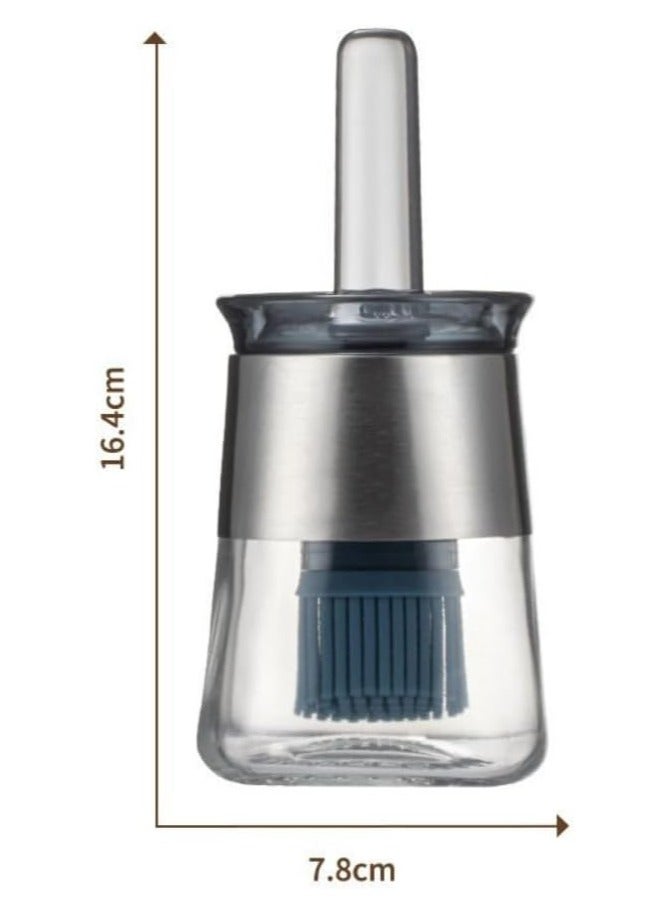 HOMESTAR Oil Brush Bottle,Oil Dispenser Bottle with Silicone Brush for Cooking BBQ Vinegar Sauce Grill Frying - Image 2
