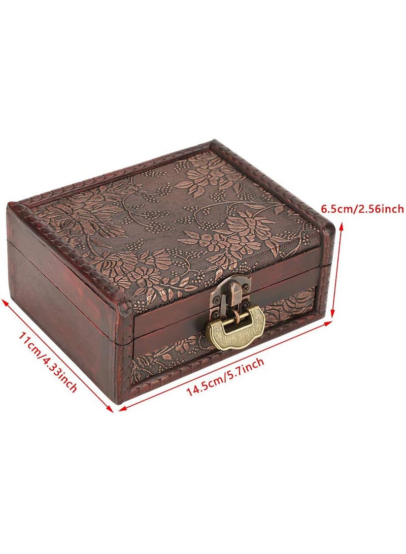 Relex European Vintage Wooden Jewelry Box Retro Storage Case Holder Organizer Container Home Decor Birthday Parties Wedding Decoration - Image 3