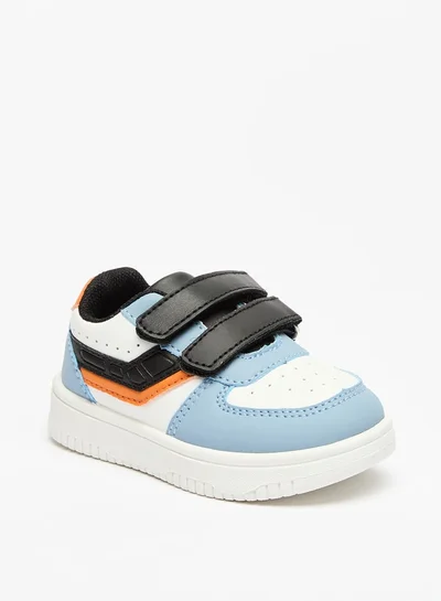 LBL by Shoexpress Boys Panelled Sneakers with Hook and Loop Closure
