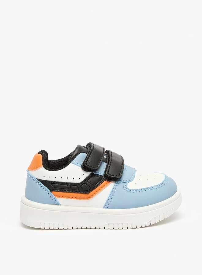 LBL by Shoexpress Boys Panelled Sneakers with Hook and Loop Closure