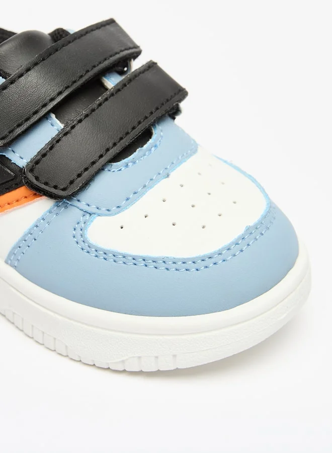 LBL by Shoexpress Boys Panelled Sneakers with Hook and Loop Closure