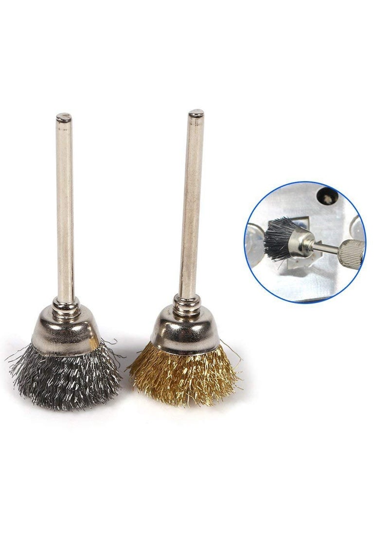 DIY Crafts DIY Crafts 36 Pcs Brass Steel Wire Brush Polishing Wheels Full kit for Rotary Tools Do It Your Self  - Image 4