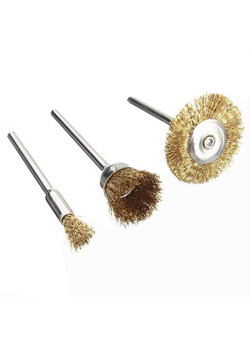 DIY Crafts DIY Crafts 36 Pcs Brass Steel Wire Brush Polishing Wheels Full kit for Rotary Tools Do It Your Self  - Image 2