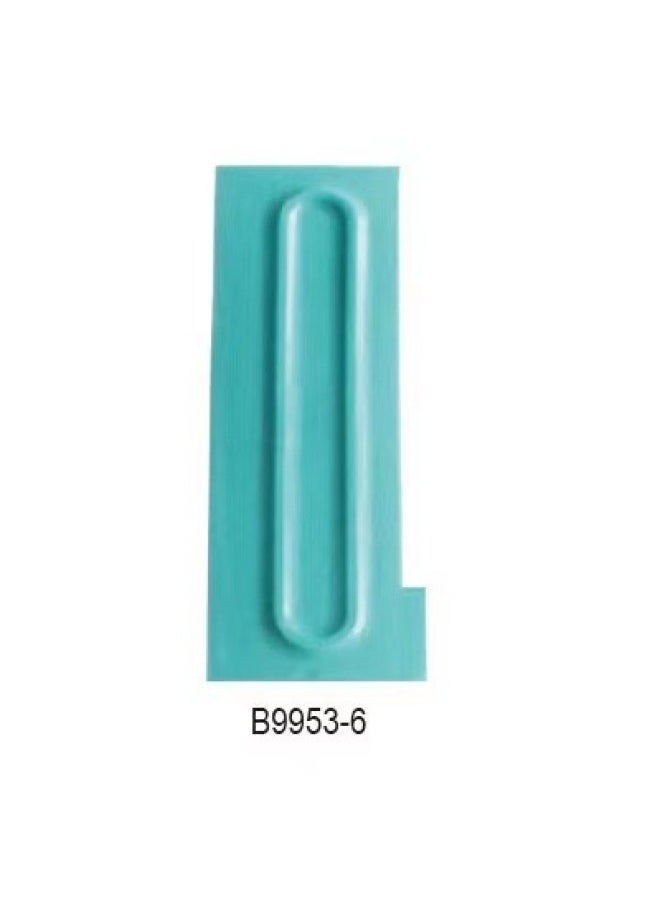 Generic 15款奶油刮板梳 塑料刮板翻糖蛋糕花纹造型工具套装烘焙工具-颜色:B9953—6  - Image 1
