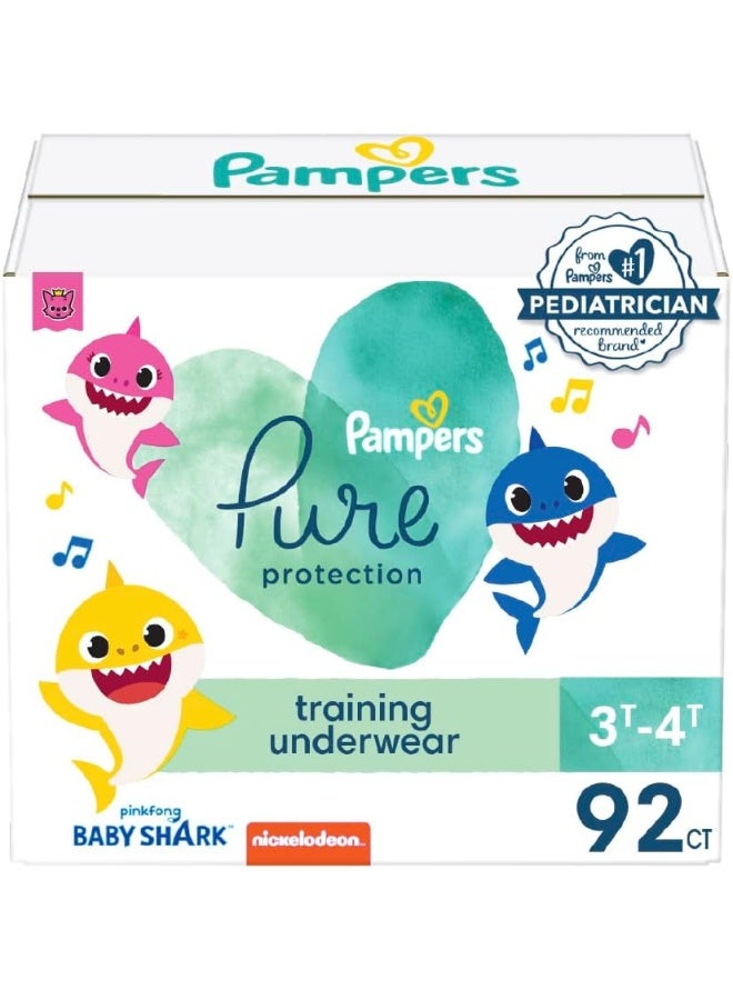 Pampers Pure Protection Training Underwear, Unisex, Size 4T5T, 52 Count, Premium, Hypoallergenic, Soft, Absorbent - Image 1