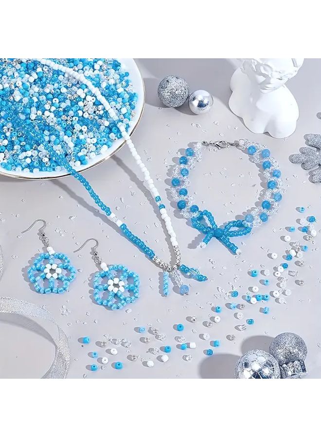 300pcs Mixed Blue 4mm Pony Beads For Jewelry Bracelet Necklace Craft Making - Image 2