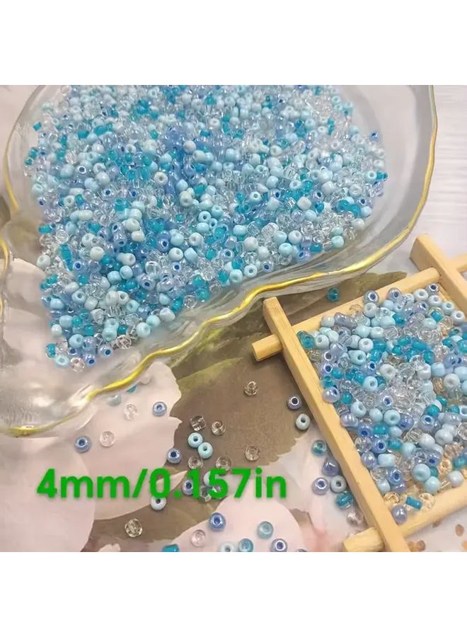 300pcs Mixed Blue 4mm Pony Beads For Jewelry Bracelet Necklace Craft Making - Image 4