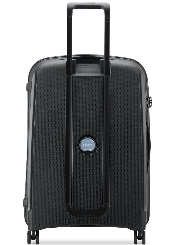 DELSEY Paris Belmont Plus 71 Cm Non-Expandable 4 Double-Wheeled Check-In Luggage Trolley - Black