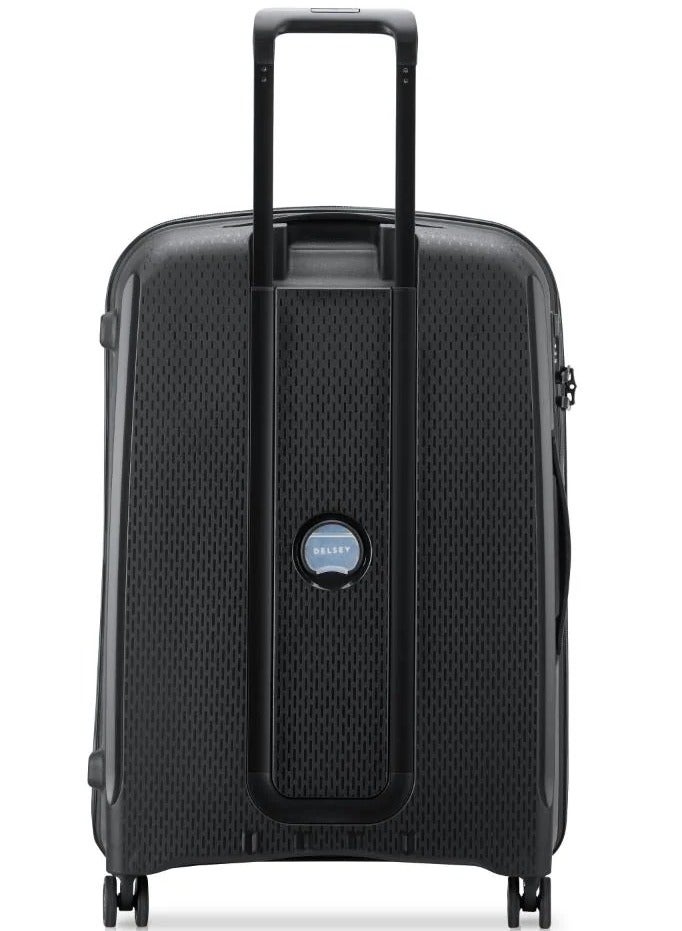 DELSEY Paris Belmont Plus 71 Cm Non-Expandable 4 Double-Wheeled Check-In Luggage Trolley - Black - Image 2