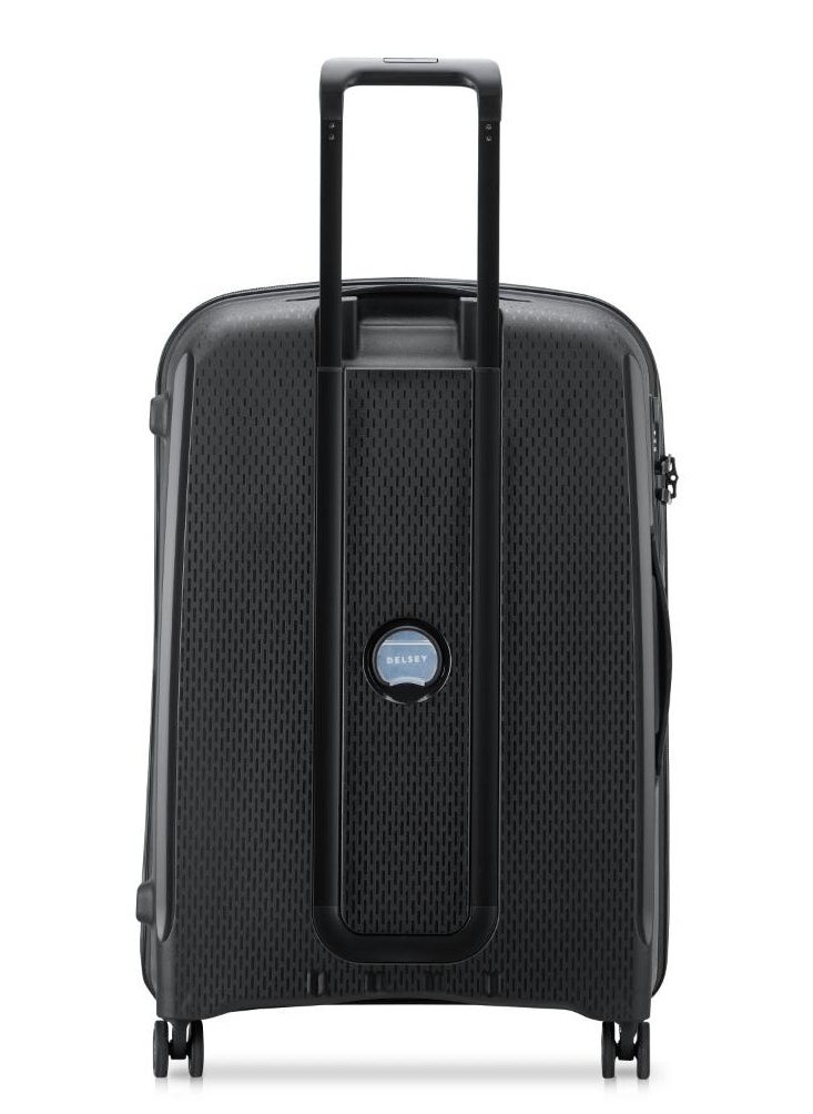 ديلسي _باريس Belmont Plus Non Expandable 71cm Check-In Luggage 4 Double Wheel Trolley Black  - Image 2