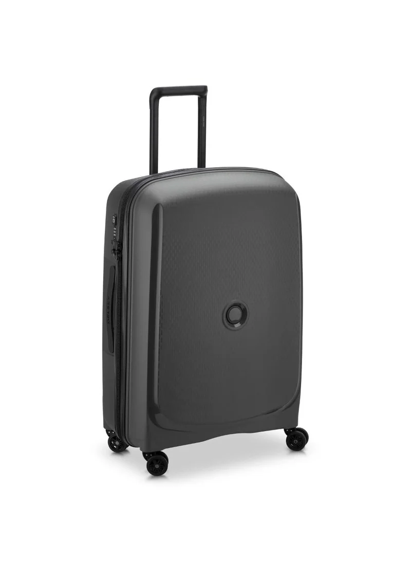 DELSEY Paris Belmont Plus Non Expandable 71cm Check-In Luggage 4 Double Wheel Trolley Black