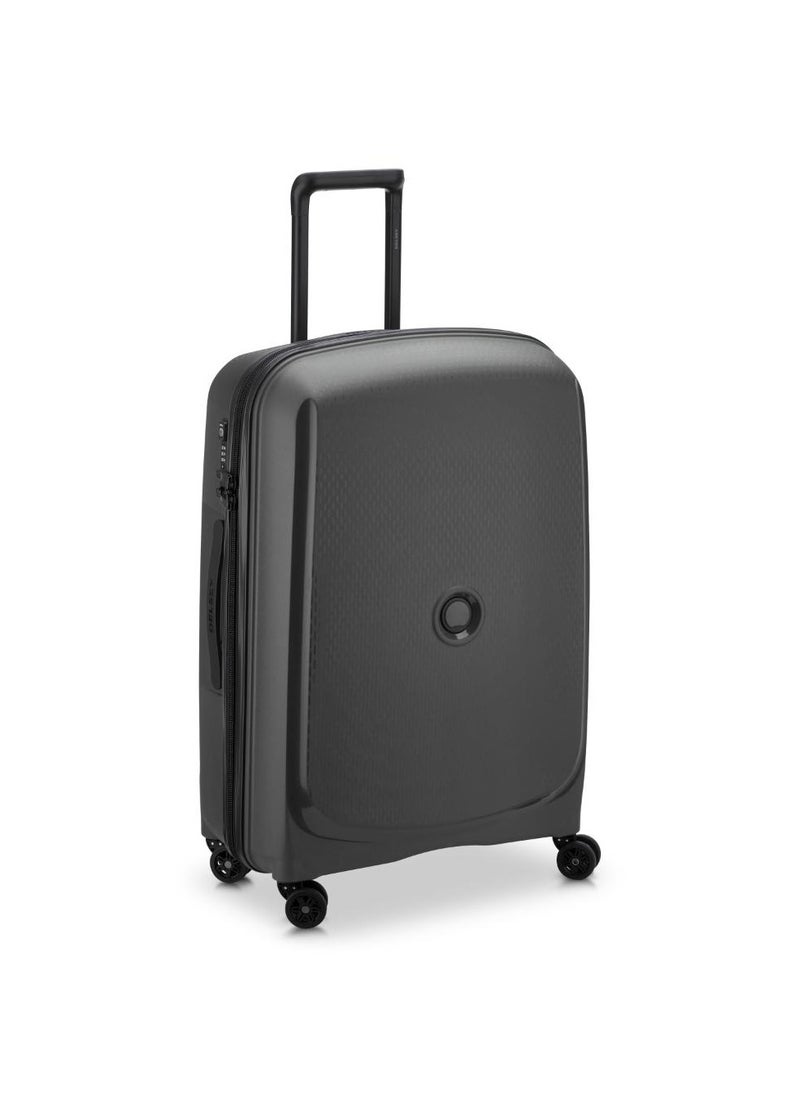 ديلسي _باريس Belmont Plus Non Expandable 71cm Check-In Luggage 4 Double Wheel Trolley Black  - Image 4