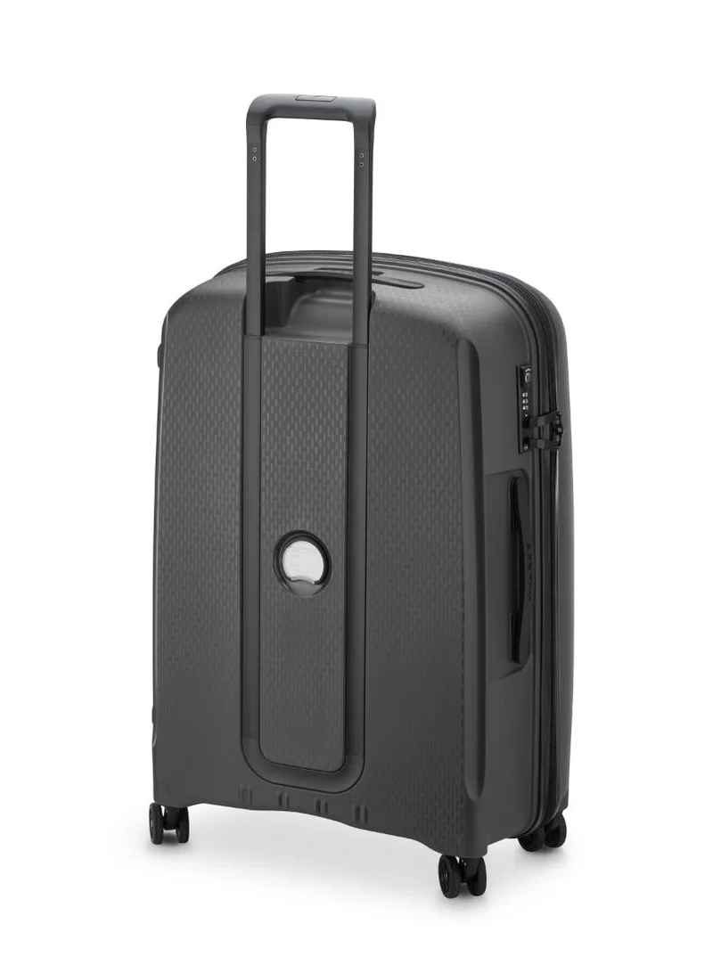 DELSEY Paris Belmont Plus Non Expandable 71cm Check-In Luggage 4 Double Wheel Trolley Black