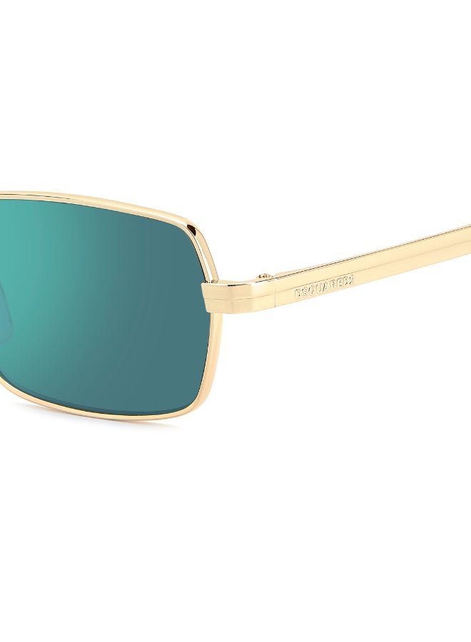 DSQUARED2 D2 0192/S Sunglasses Gold Oval - Image 4