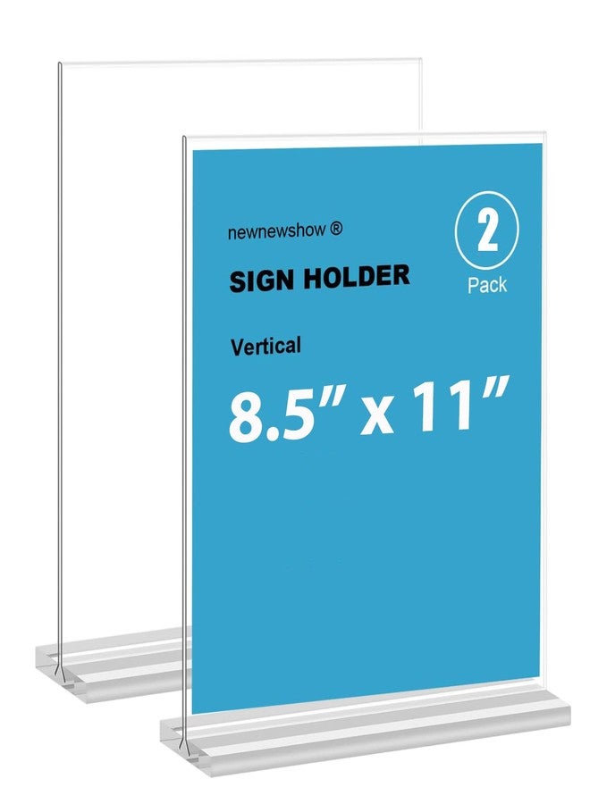 newnewshow Acrylic Sign Holder (2pack 8.5 * 11) - Image 1