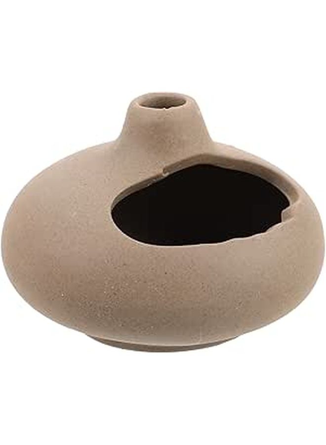 حامل البخور الخزفي الصينية لحرق الأخشاب المقدسة والعصي العشبية المصنوعة يدوياً من الفخار - Image 1