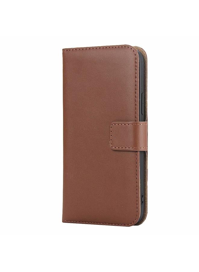S-TOP Case For iPhone 12 / 12 Pro Plain Texture Cowhide Leather Horizontal Flip Case with Magnetic Clasp & Holder & Card Slots & Wallet - Image 2