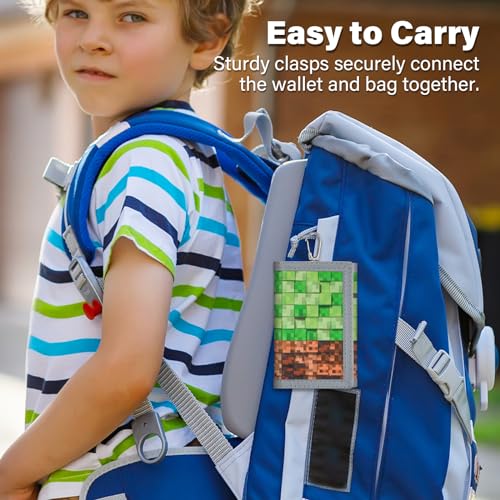 JONYEE Kids Wallet for Boys and Girls, Novelty Wallet for Boys and Girls Ages 5-7, Camo Teen Wallet for Kids Birthday Gifts - Cartoon J2 - Image 5