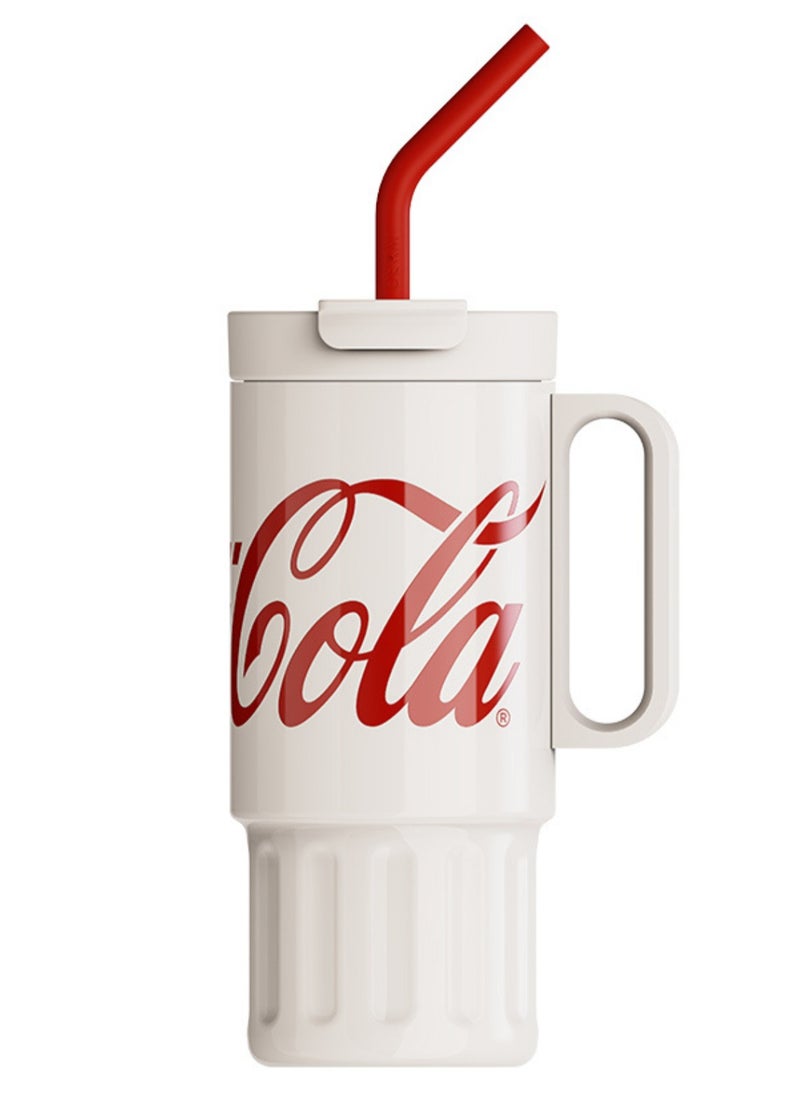 GERM - Coca-Cola Collection Super 3-Way Tumbler – Antique White | 1200ml Large Capacity | Triple-Use Hot & Cold Flask | Official Coca-Cola Licensed | BPA-Free by GERM - Image 1