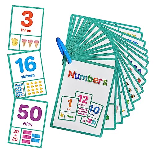 Lachilly Number 1100 English Flashcards High Frequency Words Kindergarten ESL Teaching Materials Autism Learning Materials Vocabulary Building 15 Cards 28 Words - Image 1