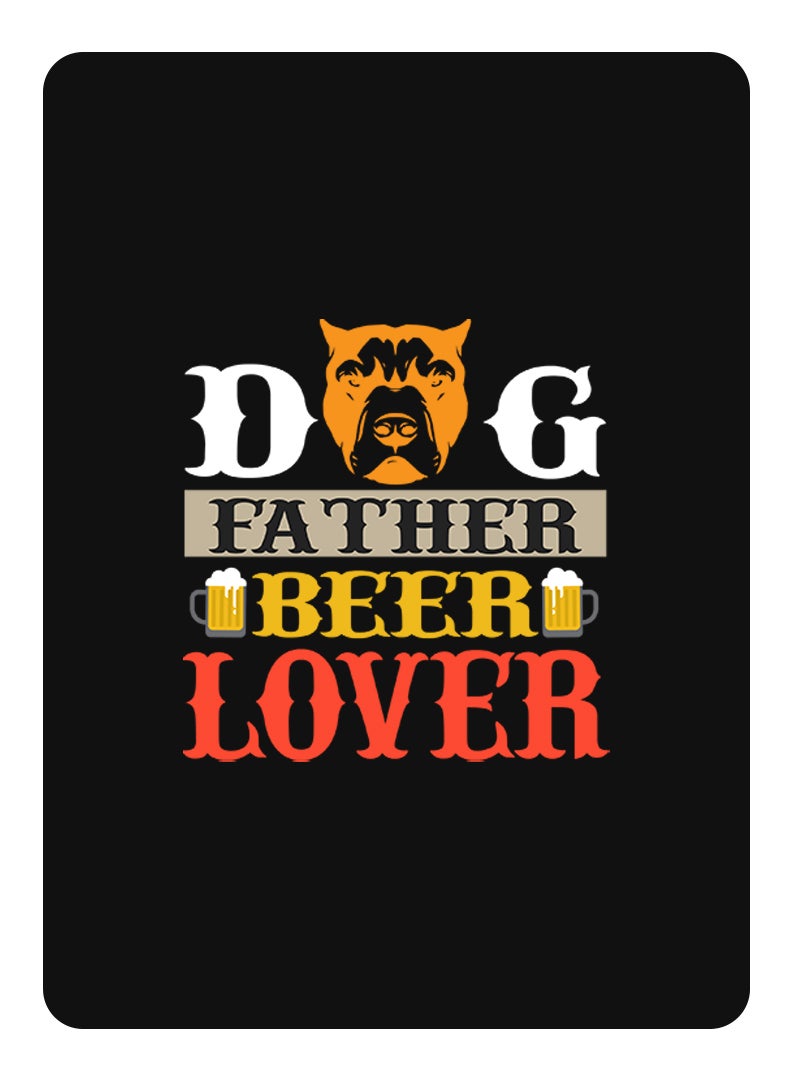 Theodor Protective Flip Case For Samsung Galaxy Tab S9 Plus With Trifold Stand Auto Wake Sleep Shockproof Cover Dog father Beer Lover white copy - Image 1