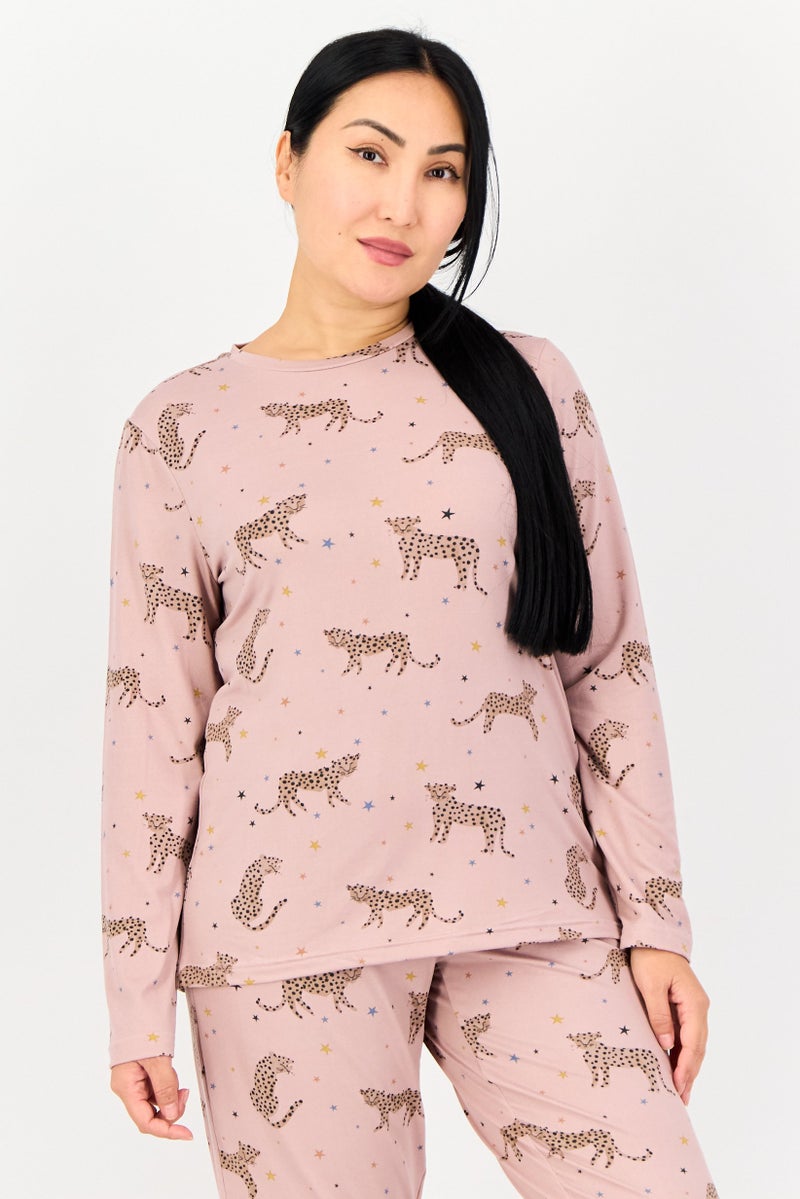 Marilyn Monroe Women 2 Pieces Allover Print Pajamas Set, Multicolor - Image 3