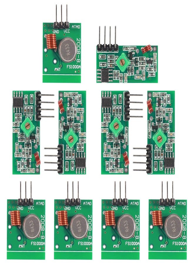 Atnsinc طقم وحدة الإرسال والاستقبال اللاسلكي 5 قطع 433 ميجاهرتز لـ ARM/MCU - Image 1