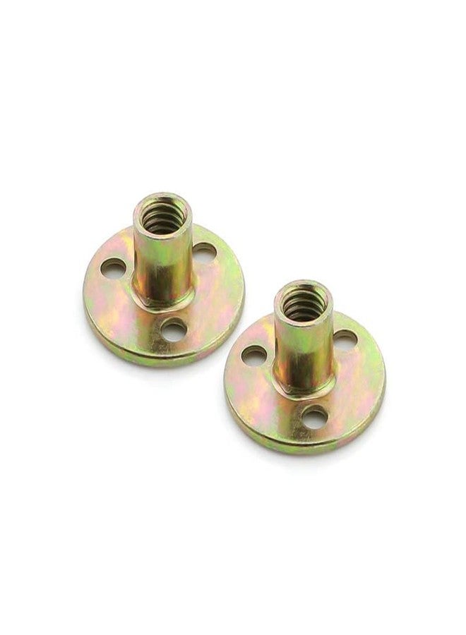 RELY+ Rely®⇒VP INDUSTRIES (Pcs-10) M10 Brad Hole Tee Nut Carbon Steel | Screw-In T-Nuts with Round Base, Flange Insert & Female Thread for Furniture & Hardware - Image 1