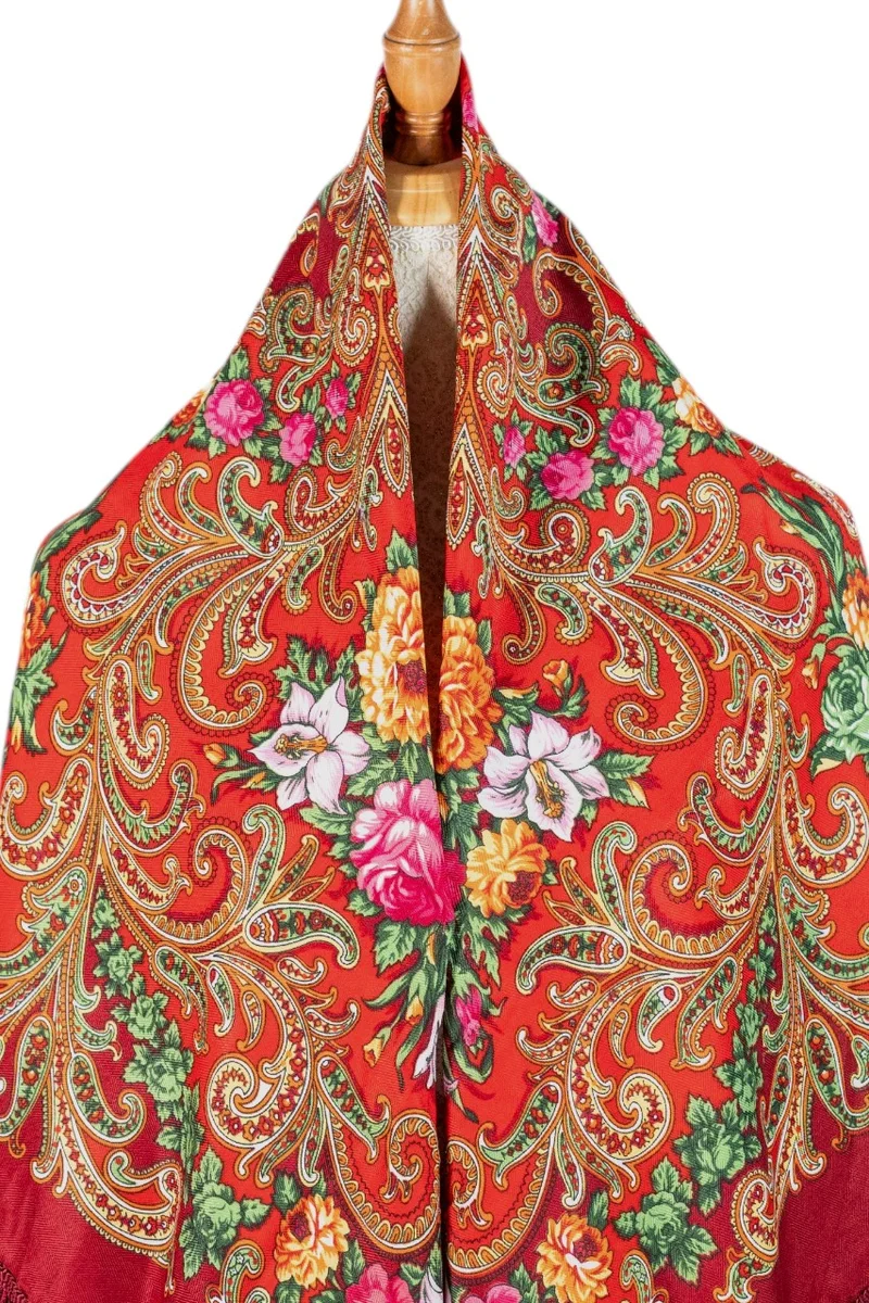 D'Daniela Elmira Women's Eastern European Cotton Tassel Shawl
