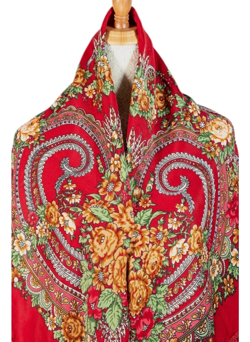 D'Daniela  Elmira Women's Eastern European Cotton Tassel Shawl for Women | Best Price UAE