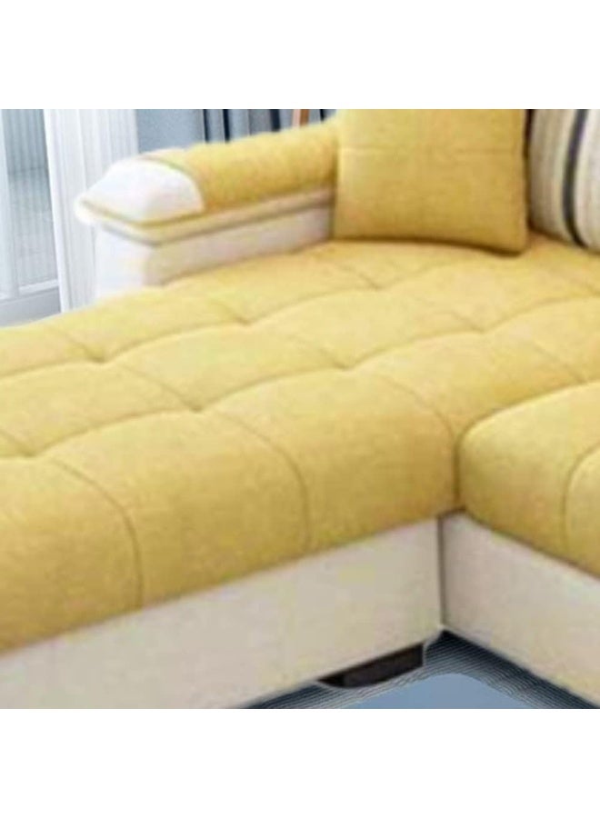 Comfynest Comfynest Luxury L-Shaped Designer Sofa – Modern Aesthetic, Premium Comfort, and Space-Saving Elegance (Yellow, Right) - Image 4