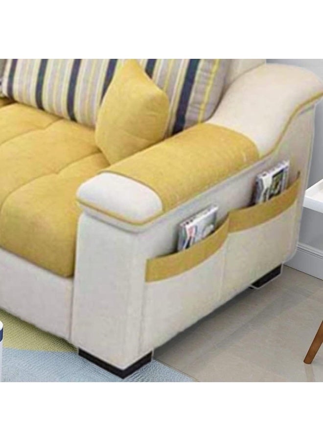 Comfynest Comfynest Luxury L-Shaped Designer Sofa – Modern Aesthetic, Premium Comfort, and Space-Saving Elegance (Yellow, Right) - Image 5