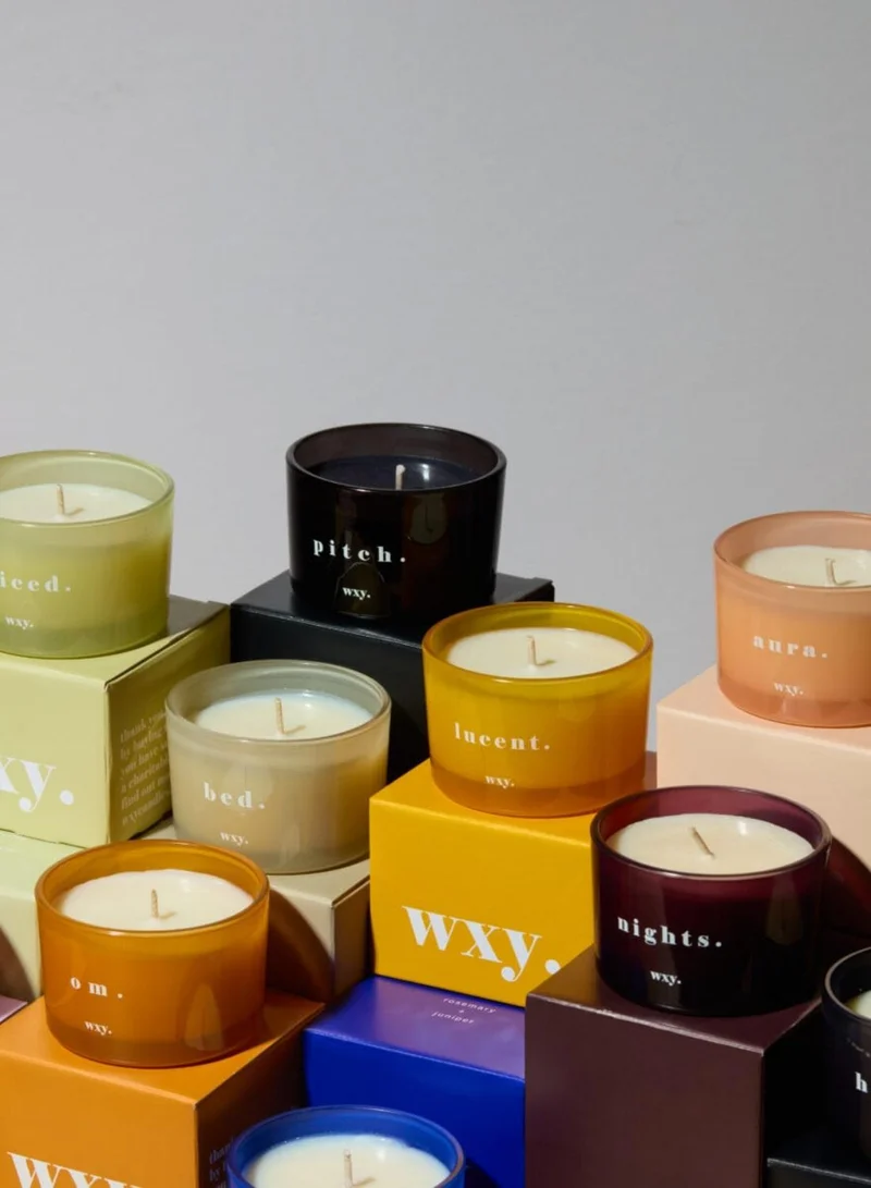WXY Classic 3oz Candle - Juiced - Lime Avocado and Cucumber Water- Glass base -premium scented candle -