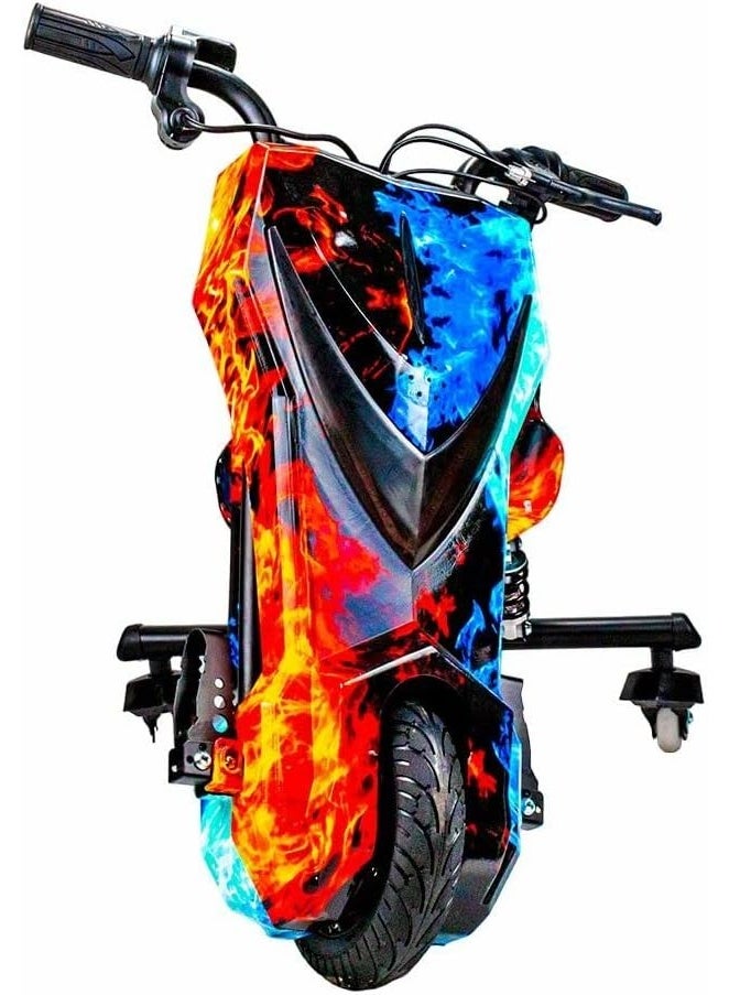 Drift Electric Rides-on Scooter Drift 3 Wheels for Kids 3.6A 36V - (Orange/Blue) - Image 2