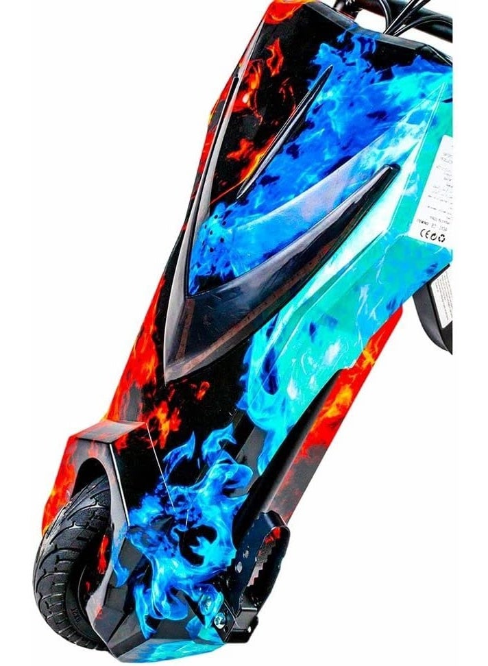 Drift Electric Rides-on Scooter Drift 3 Wheels for Kids 3.6A 36V - (Orange/Blue) - Image 3