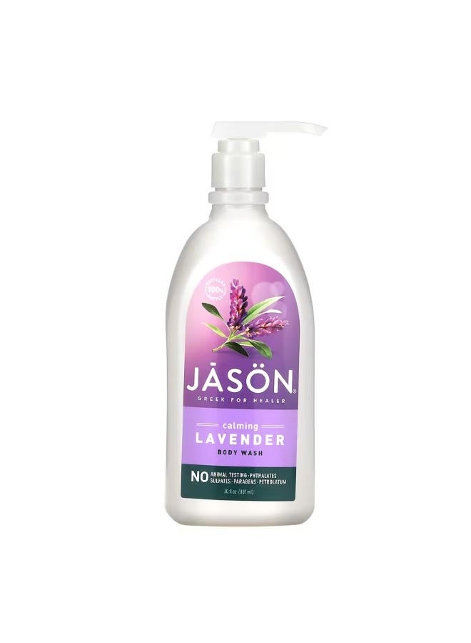 Jason Natural Body Wash Calming Lavender 30 fl oz 887 ml - Image 1