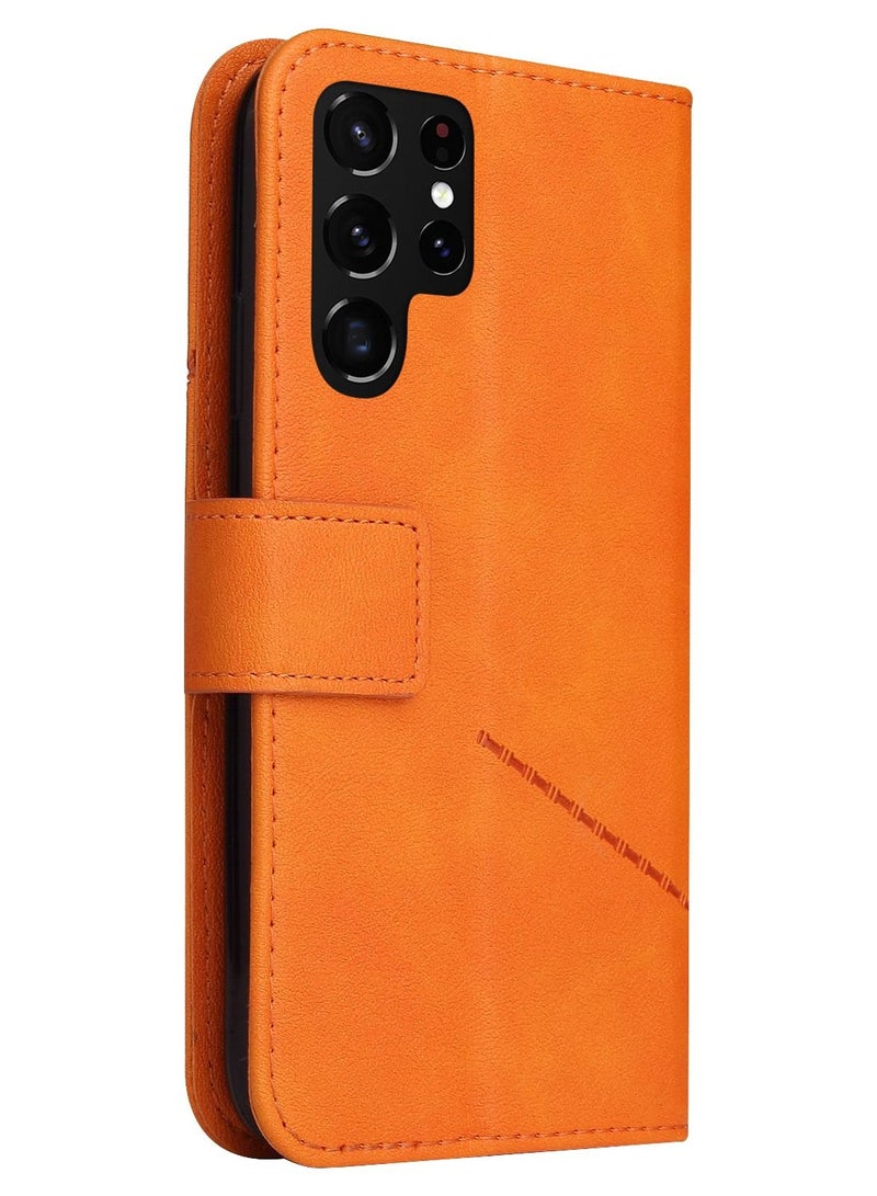 Suteni Magnetic Clasp Flip Cover Card Slots Leather Phone Case for Samsung  - Image 1
