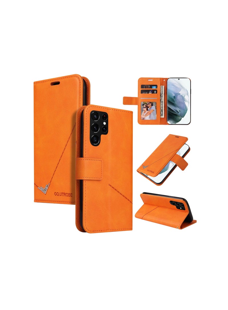 Suteni Magnetic Clasp Flip Cover Card Slots Leather Phone Case for Samsung  - Image 3