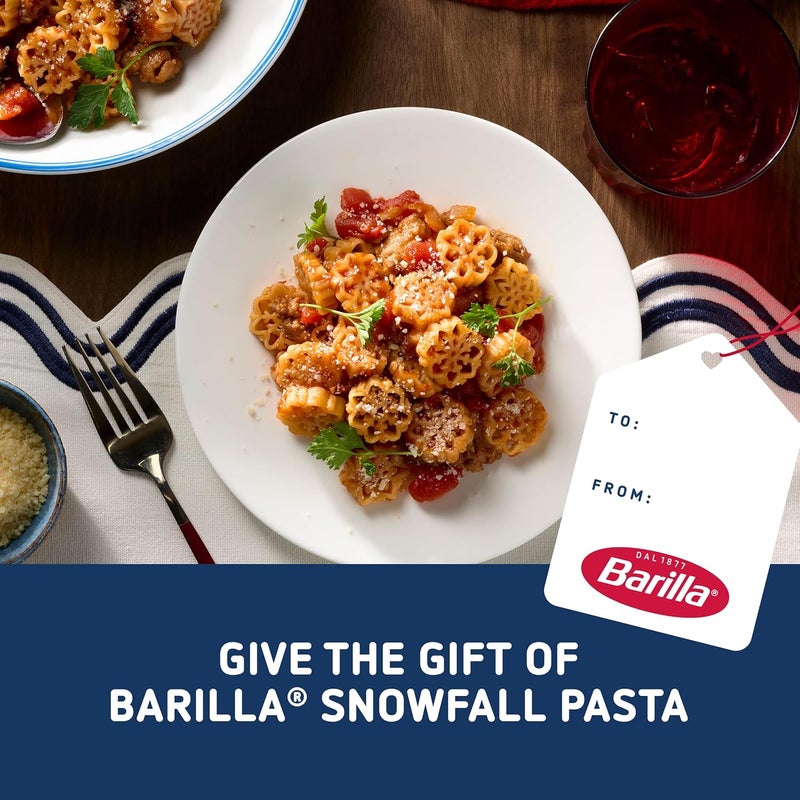 Barilla Limited Edition Snowfall Pasta - 12 oz Box with Unique Snowflake Shapes - Image 5