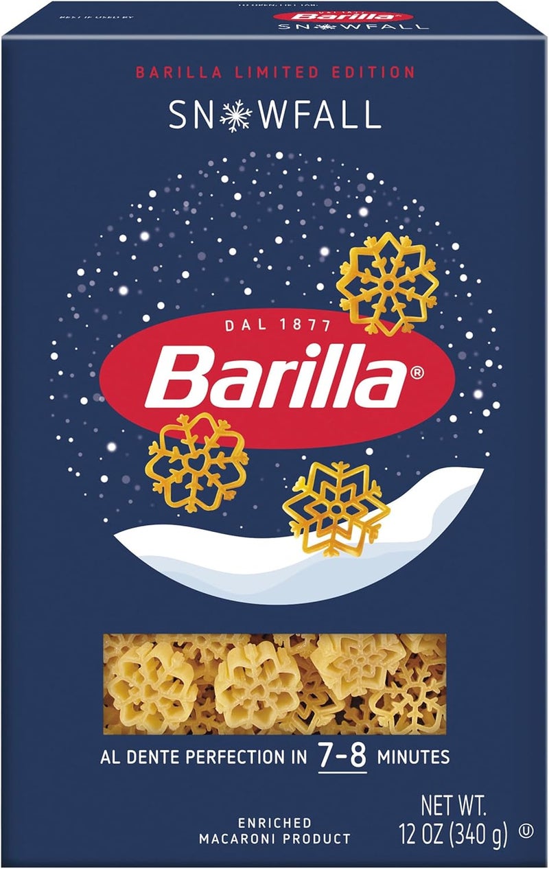 Barilla Limited Edition Snowfall Pasta - 12 oz Box with Unique Snowflake Shapes - Image 3