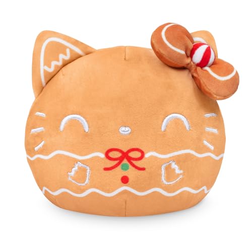 TeeTurtle Reversible Sanrio Hello Kitty Plushie 4Inch Gingerbread TwoSided Flip Plush Toy with Embroidered Details Cute Mini Collectible Plush for Kids Teens and Adults - Image 1