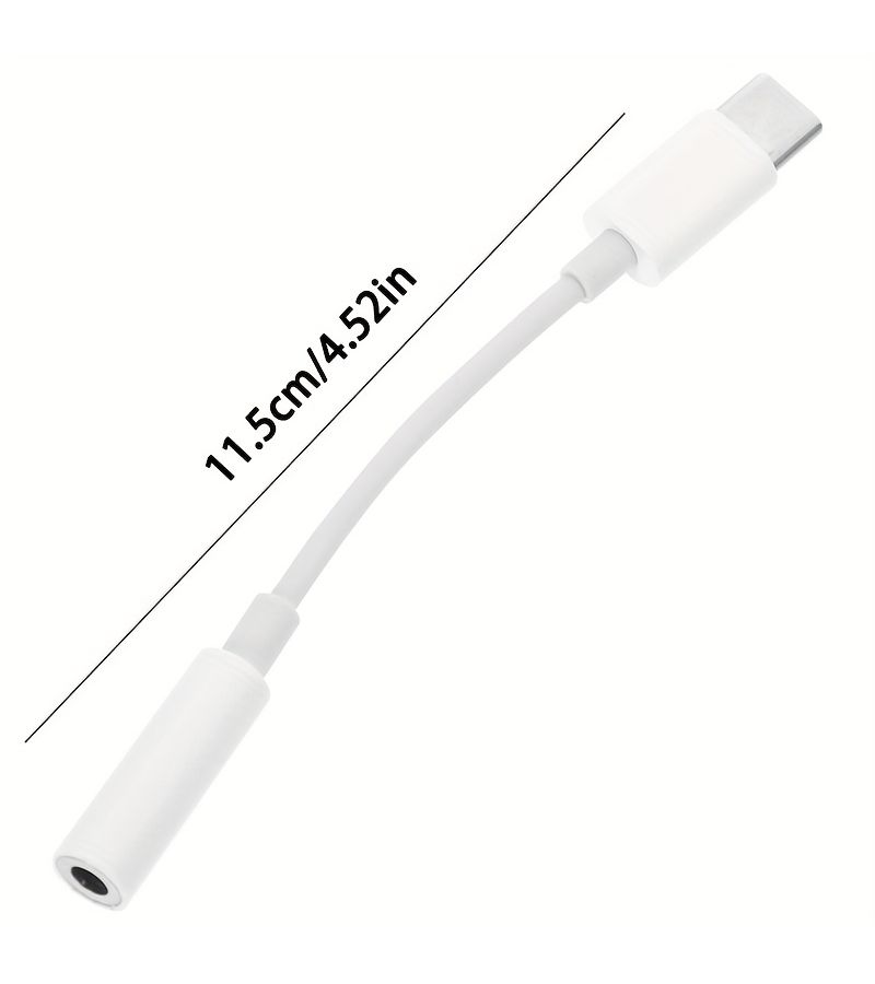 5 Pieces Audio Adapter Cable Set For USB Type C To 3 5mm Headphone Jack For Music Playback And Phone Calls With Durable And Flexible Design - Image 3