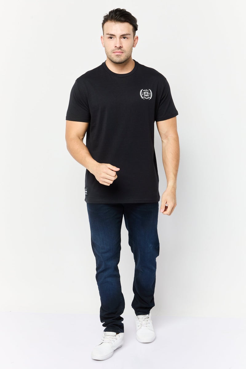 Paul Frank Men Crew Neck Short Sleeve Graphic Print T-Shirt, Black - Image 2