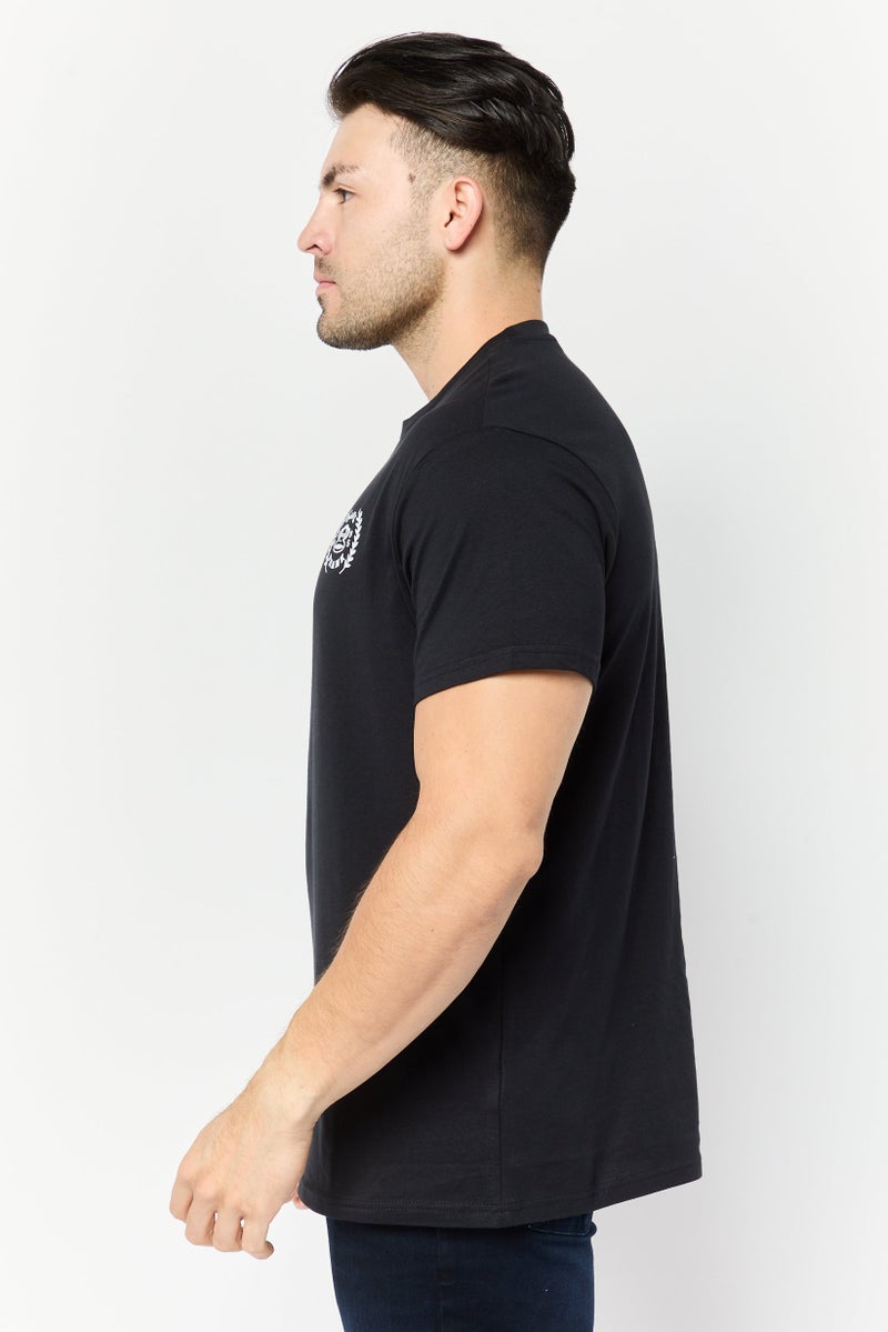 Paul Frank Men Crew Neck Short Sleeve Graphic Print T-Shirt, Black - Image 4