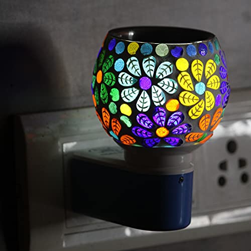 BRAHMZ Ceramic Electric Aroma Oil Diffuser Electric Ancient Matki Diffuser with Bulb (White - with 10Grams Lavender Aroma Oil) - Image 4
