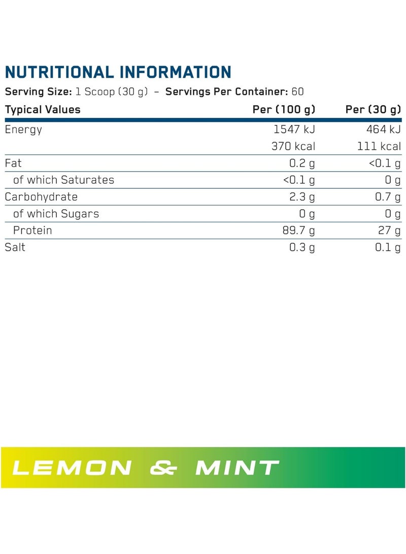 Applied Nutrition Clear Beef Xp Protein Powder - Lemon And Mint - (1.8 Kg) - Image 4