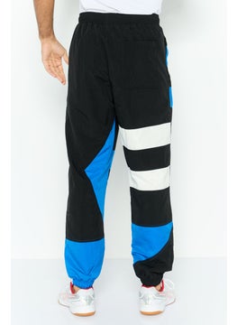 LACOSTE Men Regular Fit Brand Logo Jogger Pants, Black Combo  - Image 4