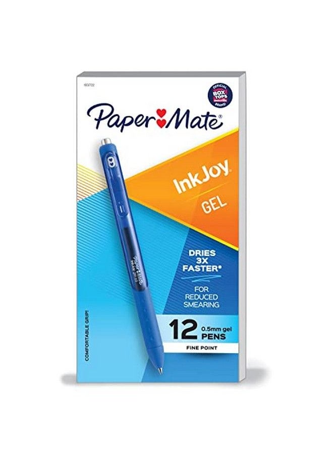 Paper Mate قلم جل Inkjoy Fine Point Pure Blue علبة من 12 قلم  - Image 1