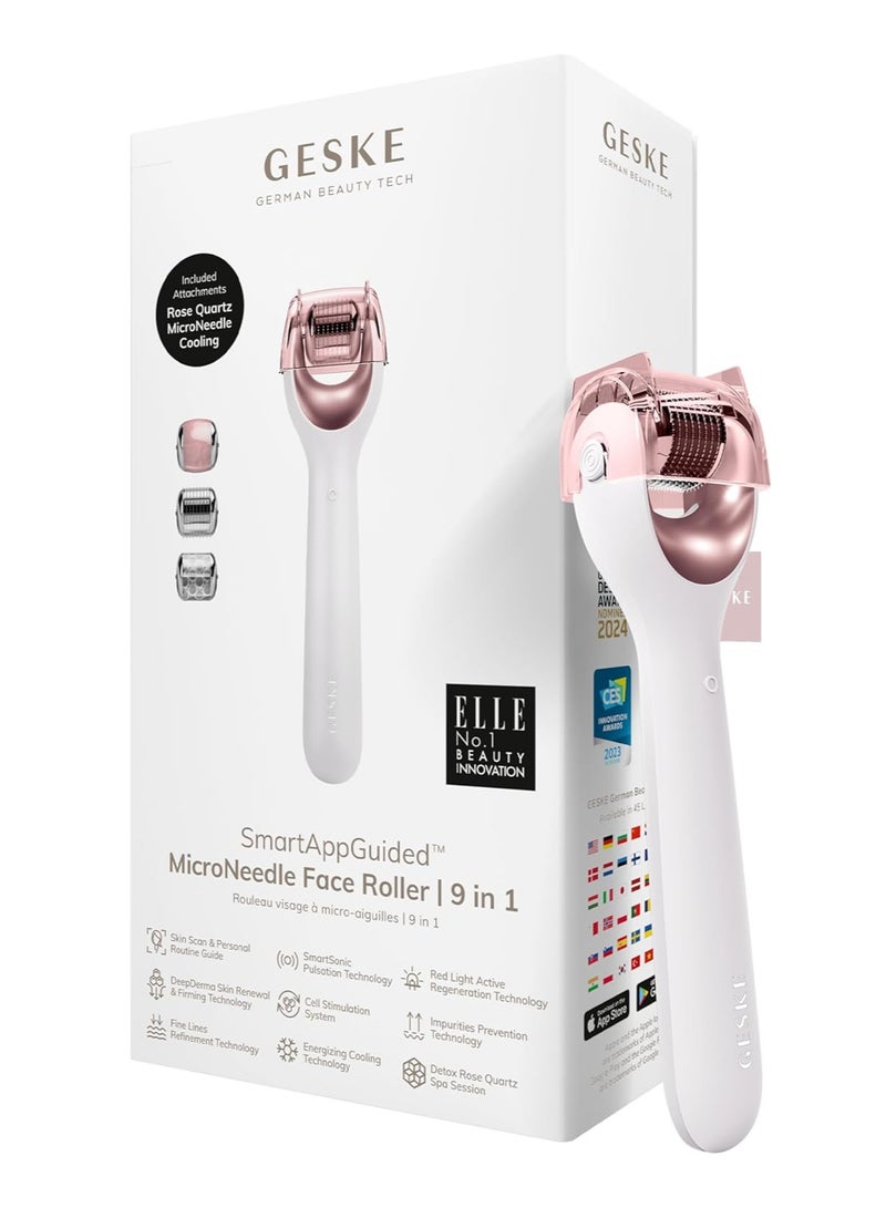 جيسكي رولر الوجه الذكي بتقنية التطبيق الموجه بالإبر الدقيقة  في  كوارتز وردي جهاز احترافي للعناية بالبشرة