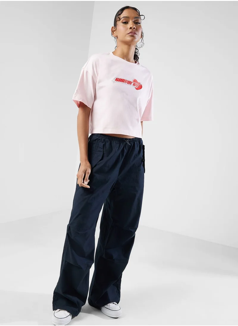 CONVERSE Bemy2K Cropped Oversized T-Shirt